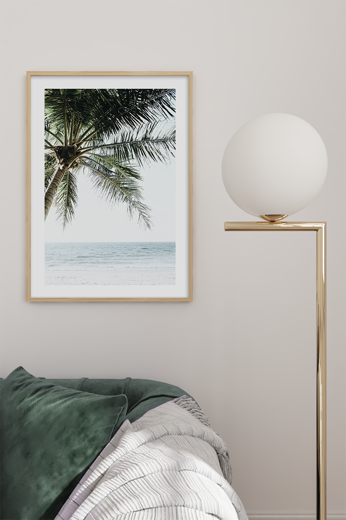 Coconut Leaves Close Up Poster