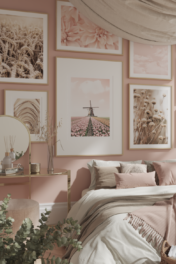 Romantic Pink Flower Poster