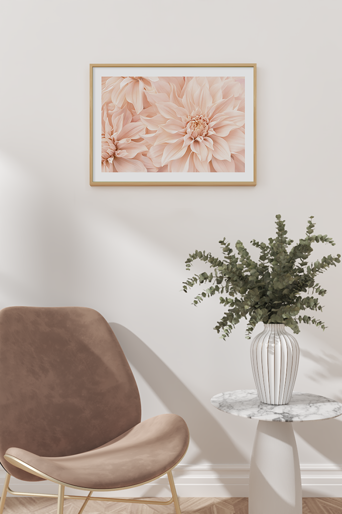 Romantic Pink Flower Poster