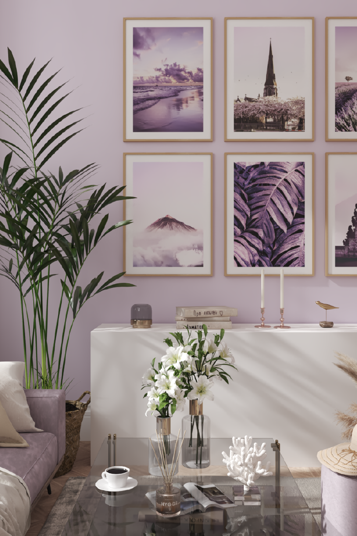 Purple Beach Poster