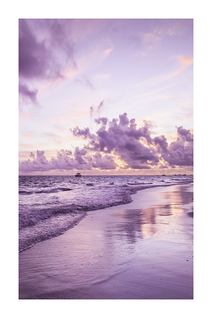 Purple Beach Poster