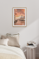 Sunset Grand Canal Poster