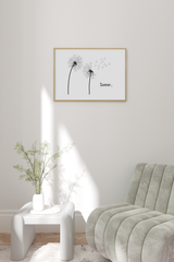 Dandelion Line Poster No.2