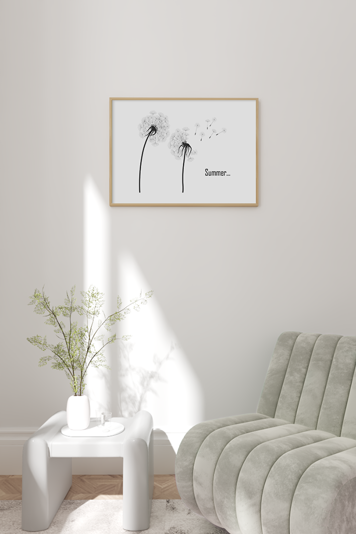 Dandelion Line Poster No.2