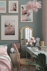 Pink Amalfi Coast Poster