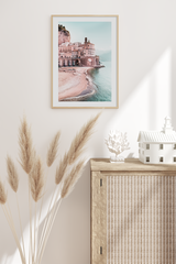 Pink Amalfi Coast Poster