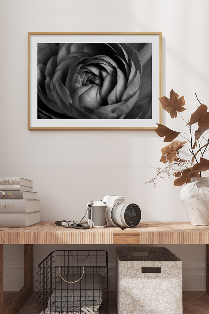 Black Flower Poster