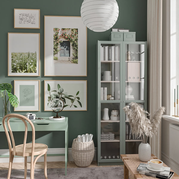 Home Interior Green Living Room Office Wall Inspiration Large Artwork Botanical Print