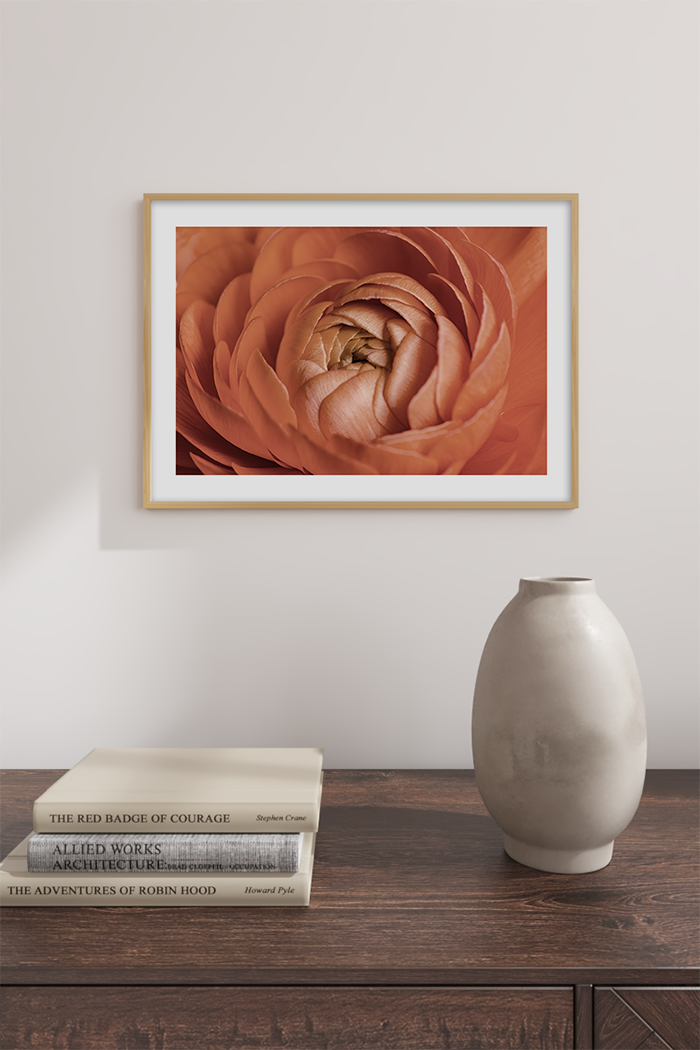 Red Orange Flower Poster