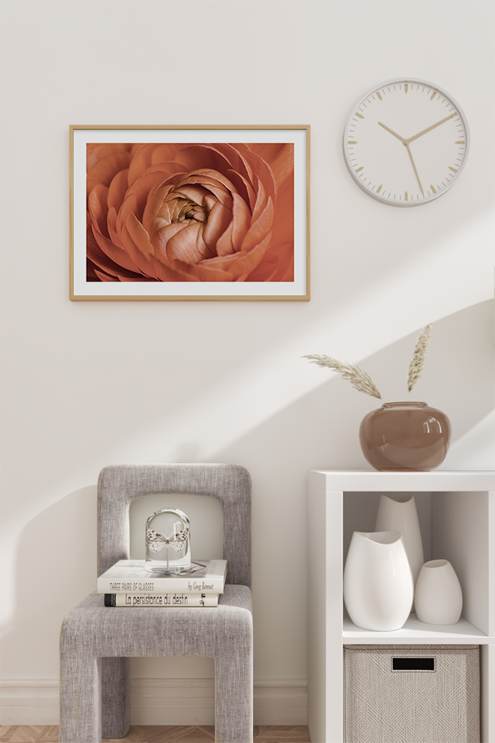 Red Orange Flower Poster