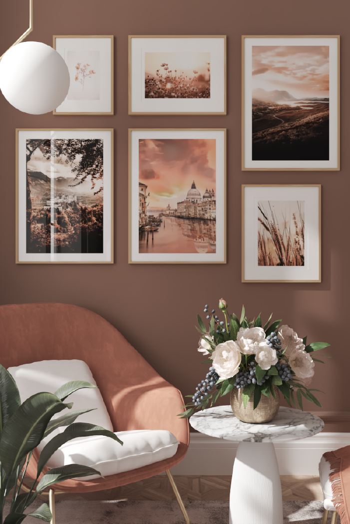 Sunset Flower Poster