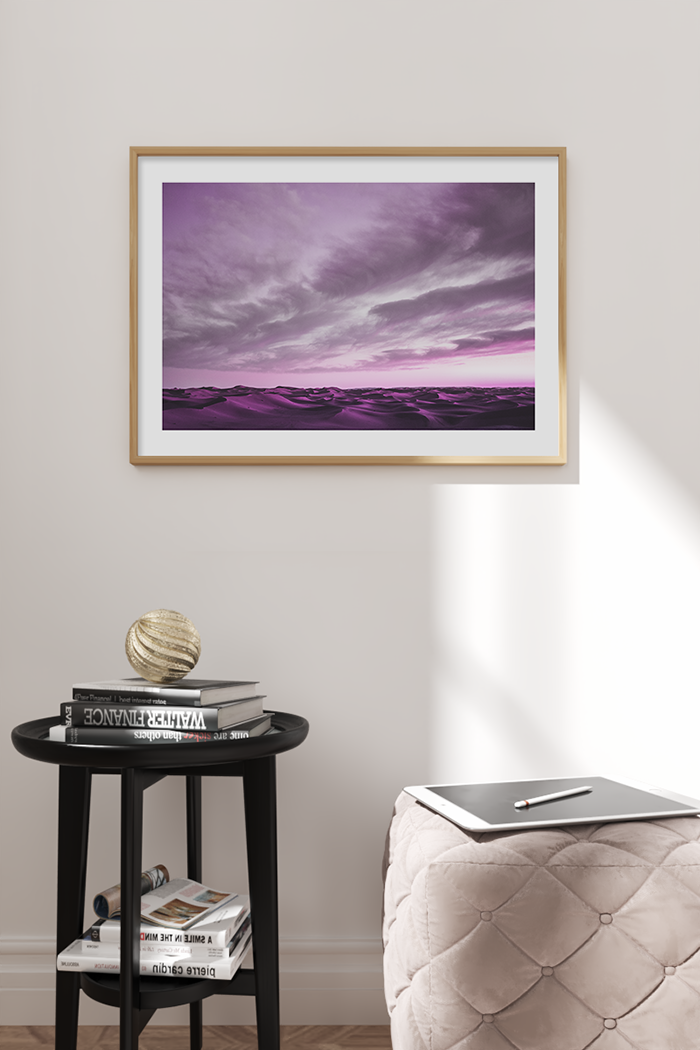 Purple Desert Poster