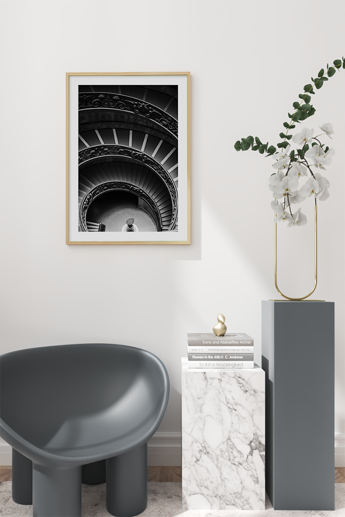 Black Vatican Museums Poster