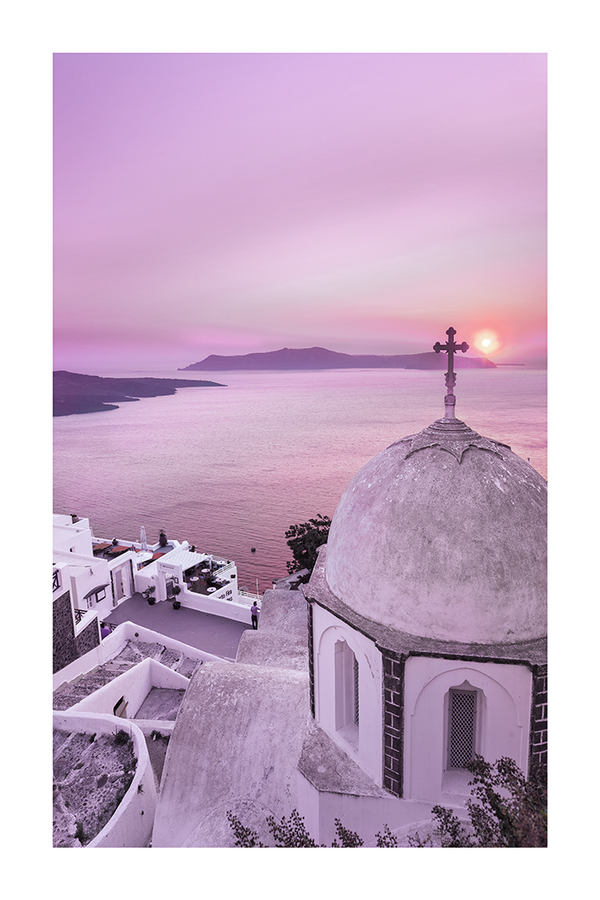 Purple Aegean Sea Poster