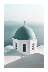 Cyan Aegean Sea Poster
