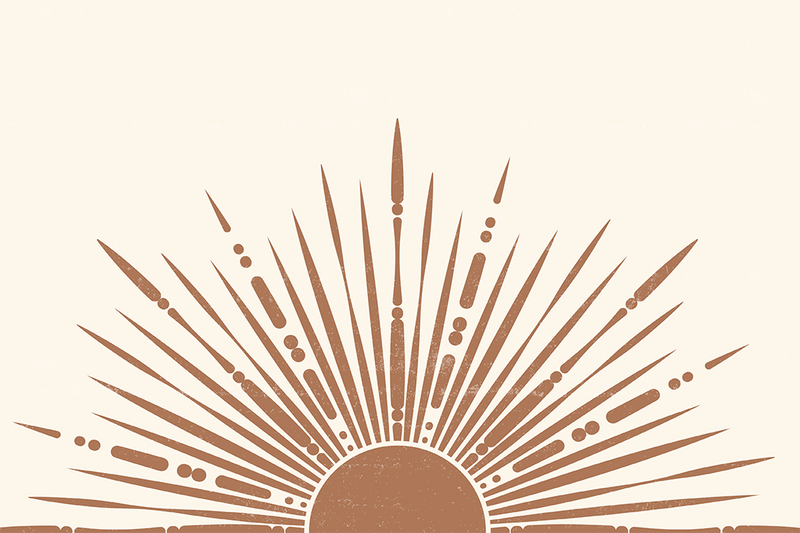 Art Boho Sun Poster