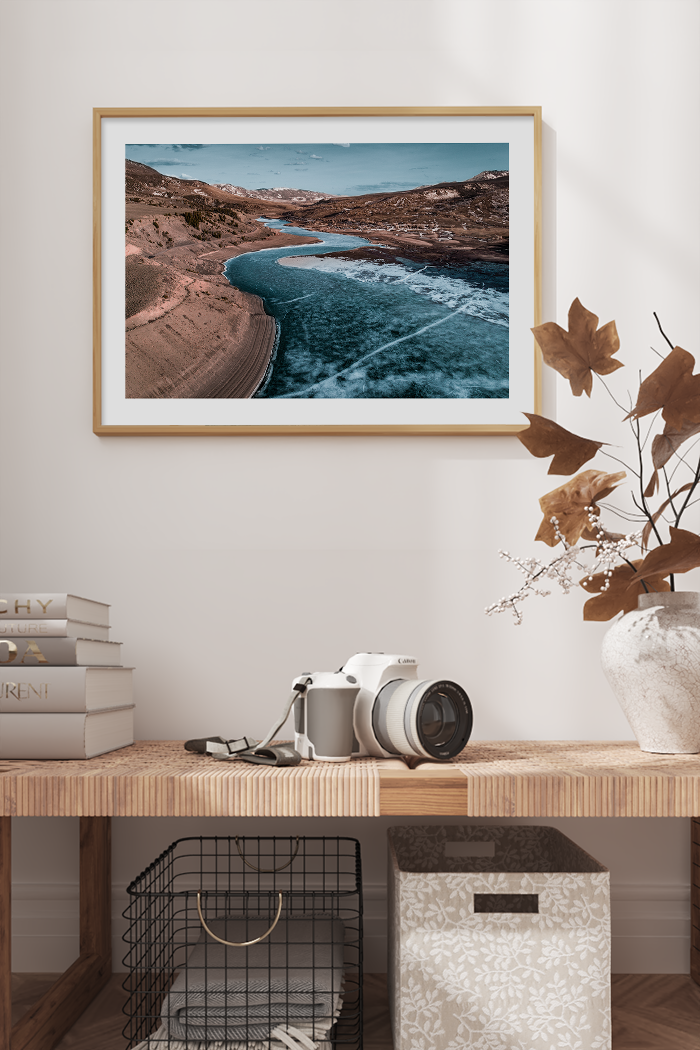Winter River Poster