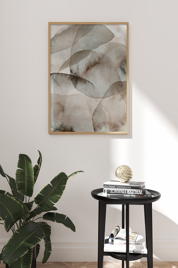 Watercolor Beige Poster No.3