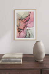 Watercolor Marble Texture Print