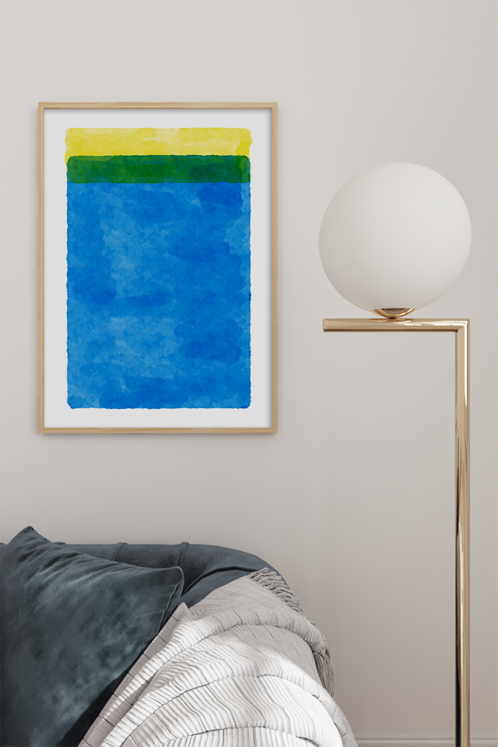 Yellow Green Blue Poster