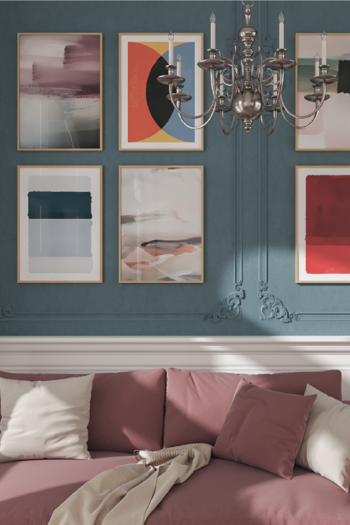 Cyan Blue Poster
