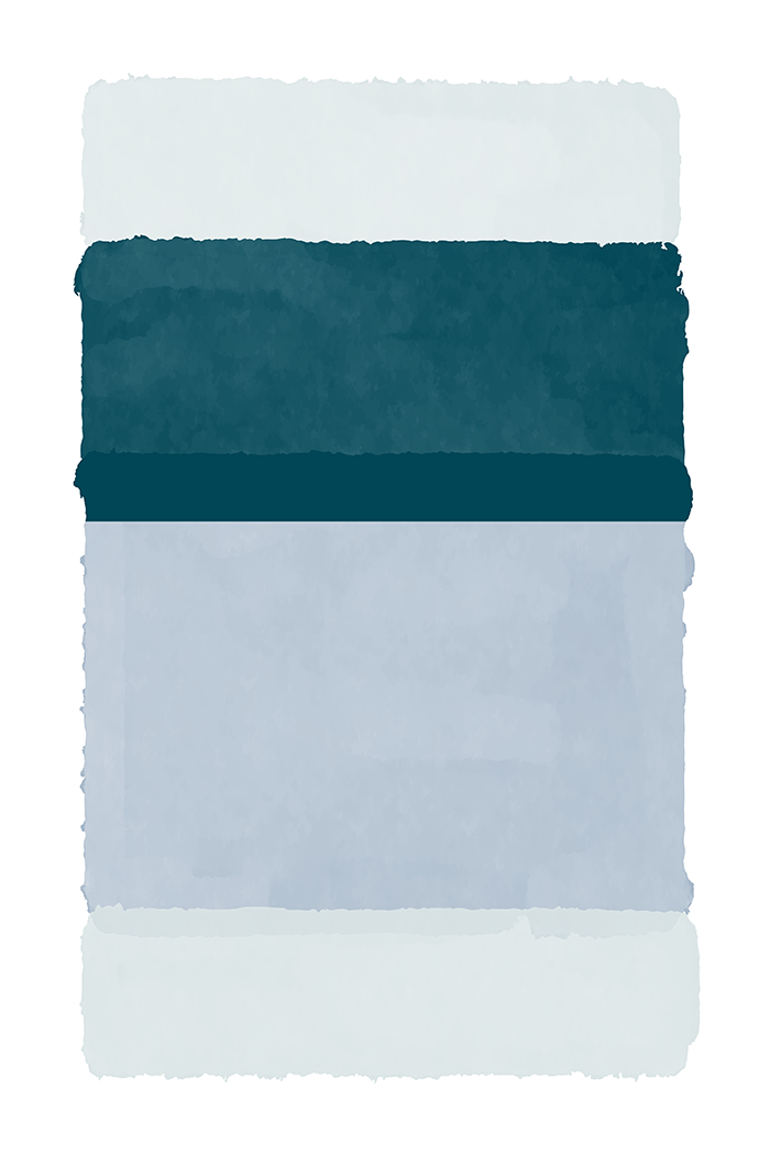 Cyan Blue Poster