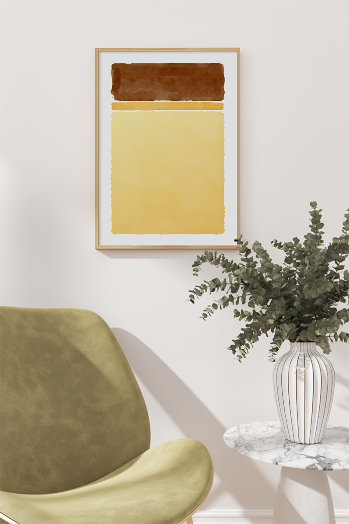 Brown Yellow Poster