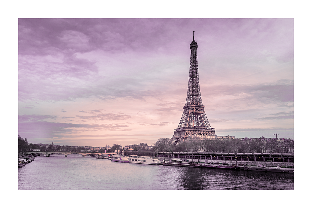 Eiffel Tower Landscape Poster