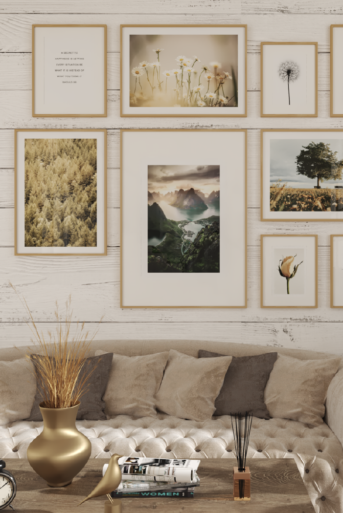Mountains and Rivers Poster