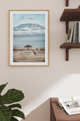 Giraffe on Wilderness Poster