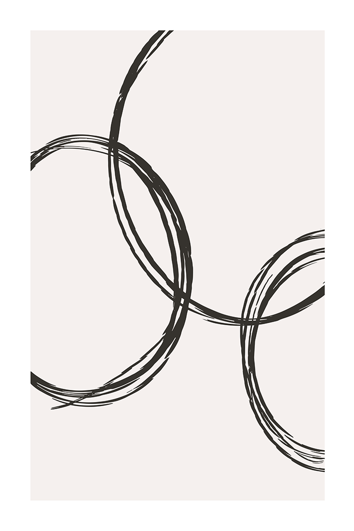 Circle Scribble Poster