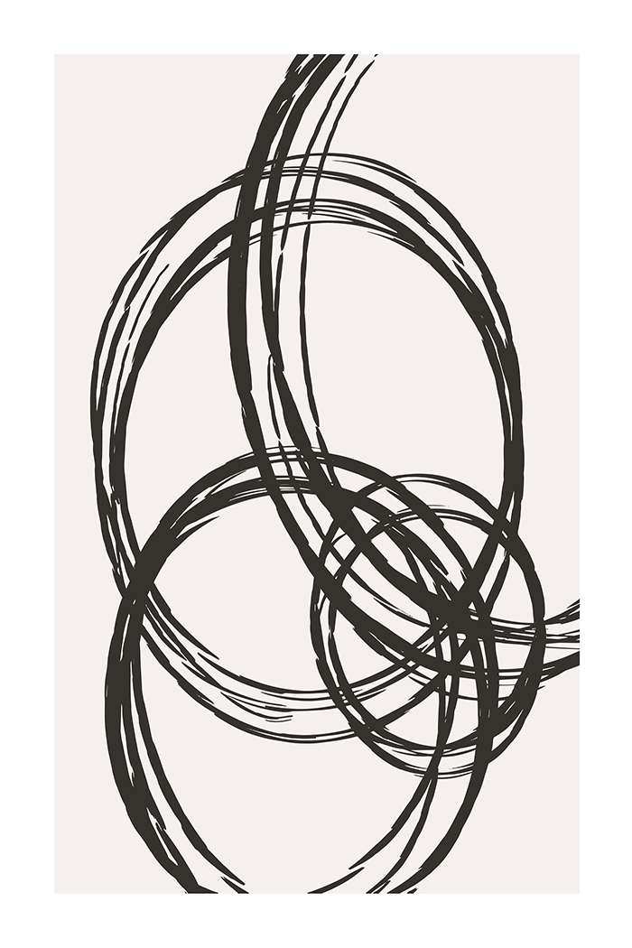 Circle Scribble Poster No.2