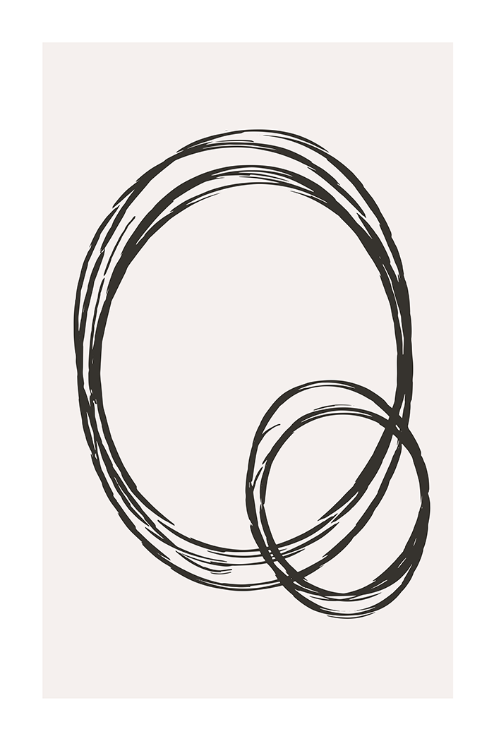 Circle Scribble Poster No.3