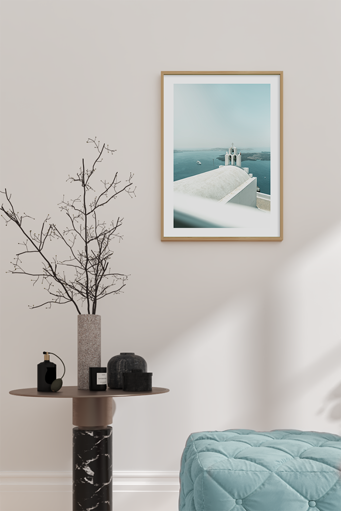Santorini Close Up Poster