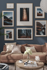 Blue Misty Forest Poster