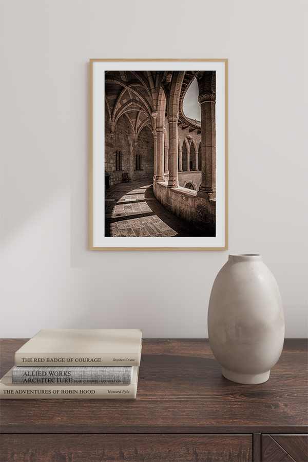 Arched Corridor Poster