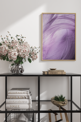 Purple Feather Poster
