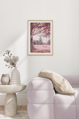 Swing Under the Pink Tree Poster