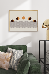Boho Moon Phase Poster