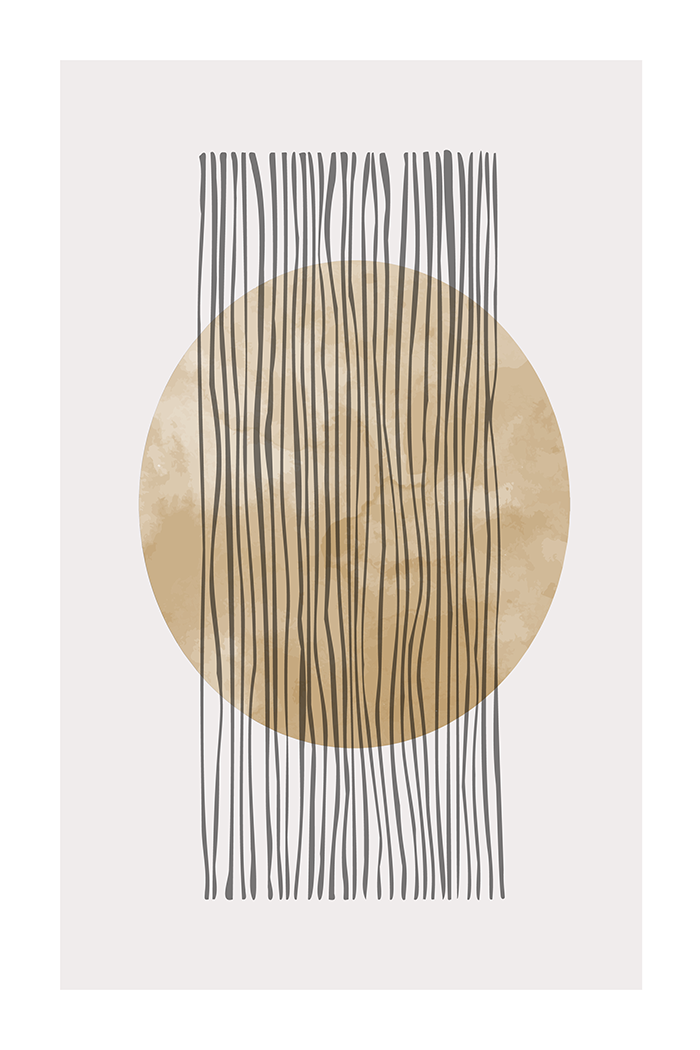 Sun Line Art Print