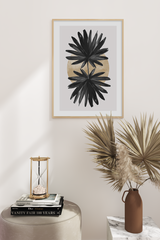 Two Black Leaves Poster