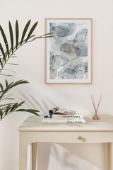 Watercolor Butterflies Poster
