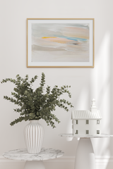 Pastel Desert Painting Poster