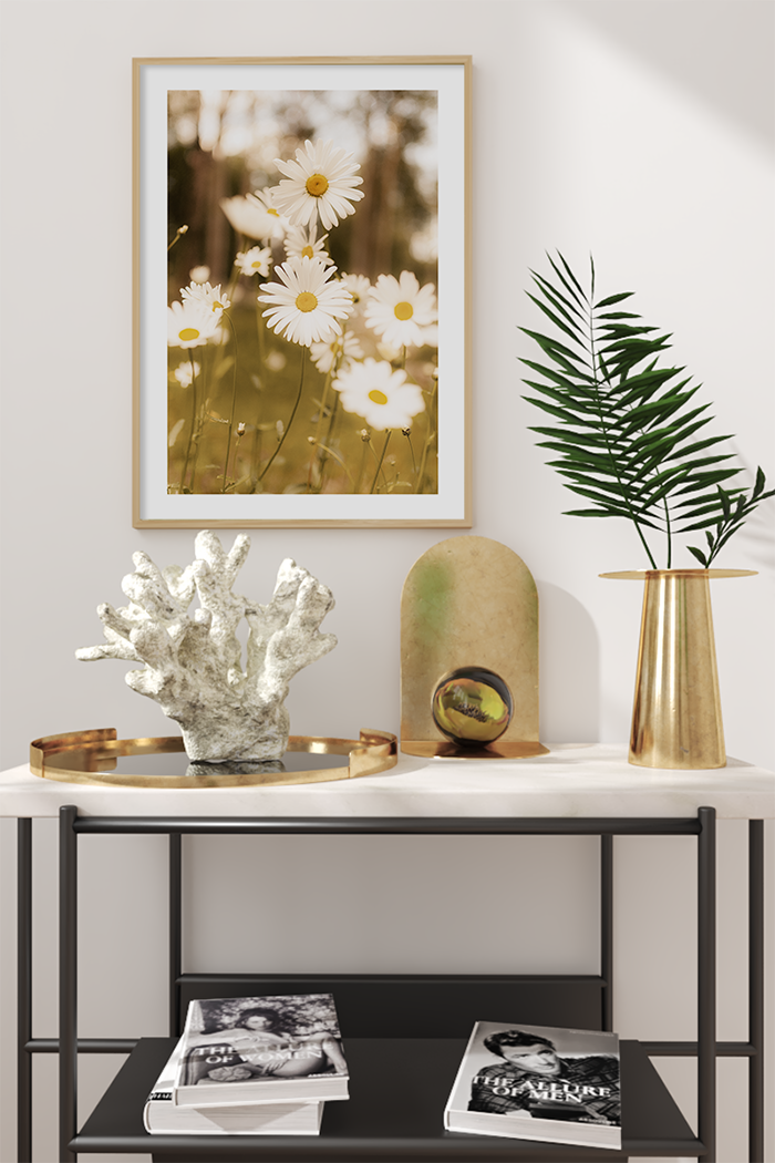 Warm Daisy Poster
