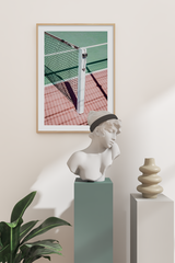 Badminton Net Close Up Poster