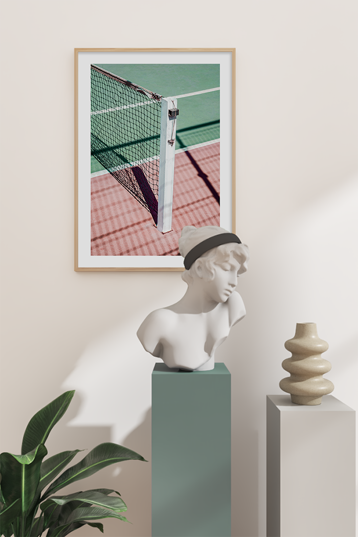 Badminton Net Close Up Poster