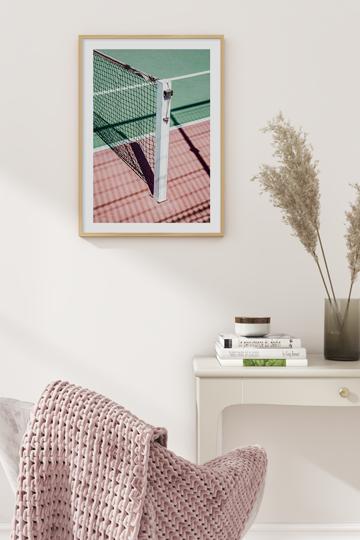 Badminton Net Close Up Poster
