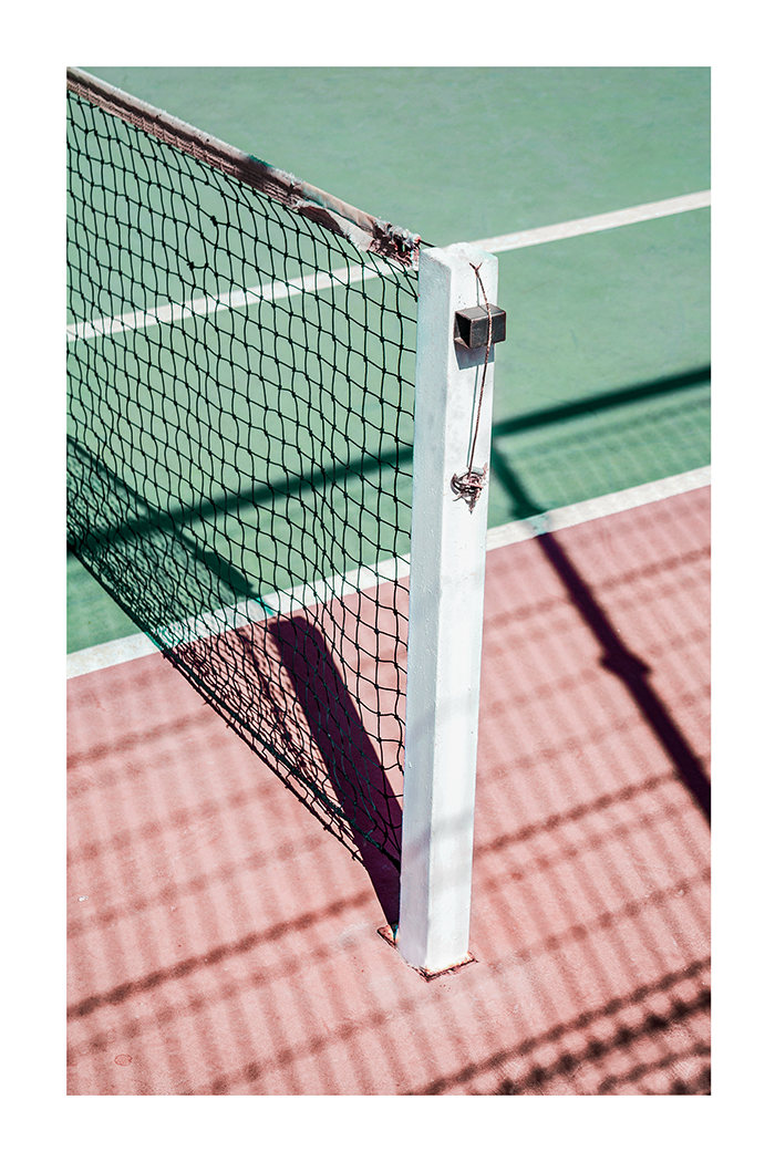 Badminton Net Close Up Poster