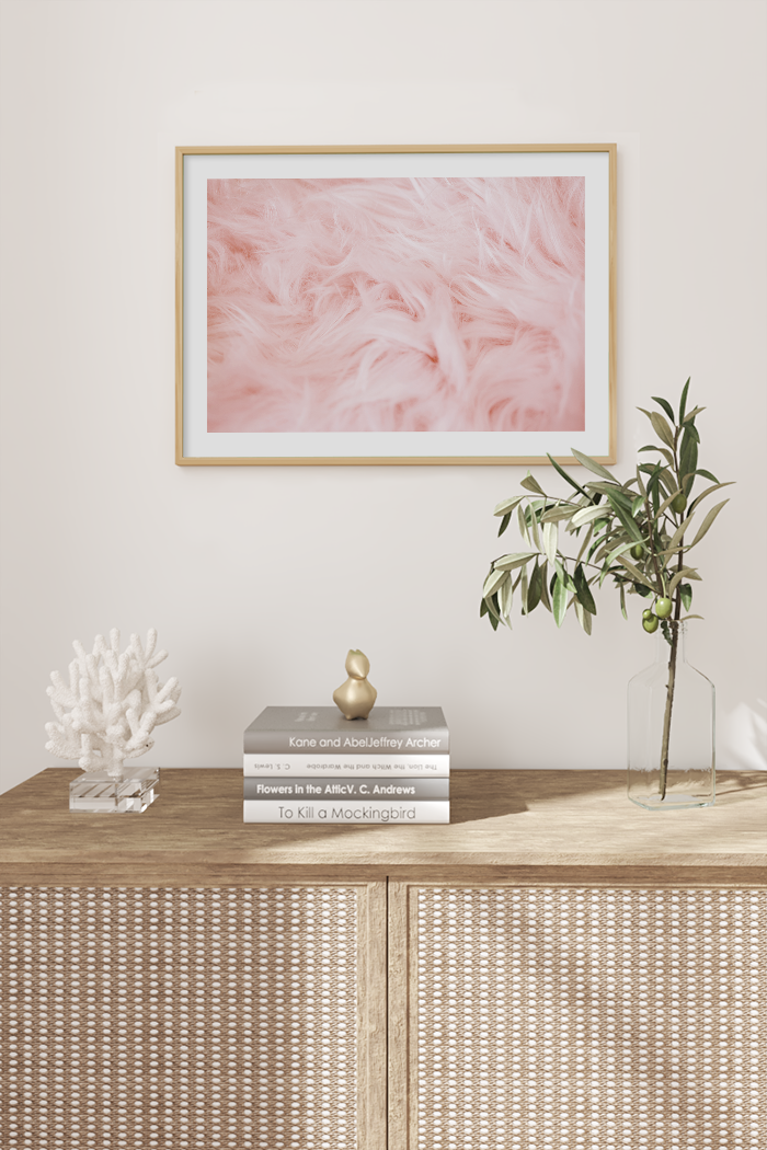 Pink Wool Poster