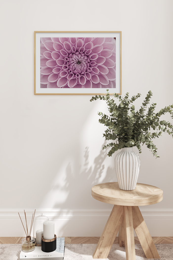 Purple Dahlia Detail Poster No.3